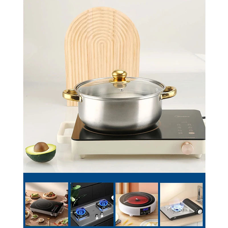 Stainless Steel Nonstick Cookware Set – Pots & Frying Pan