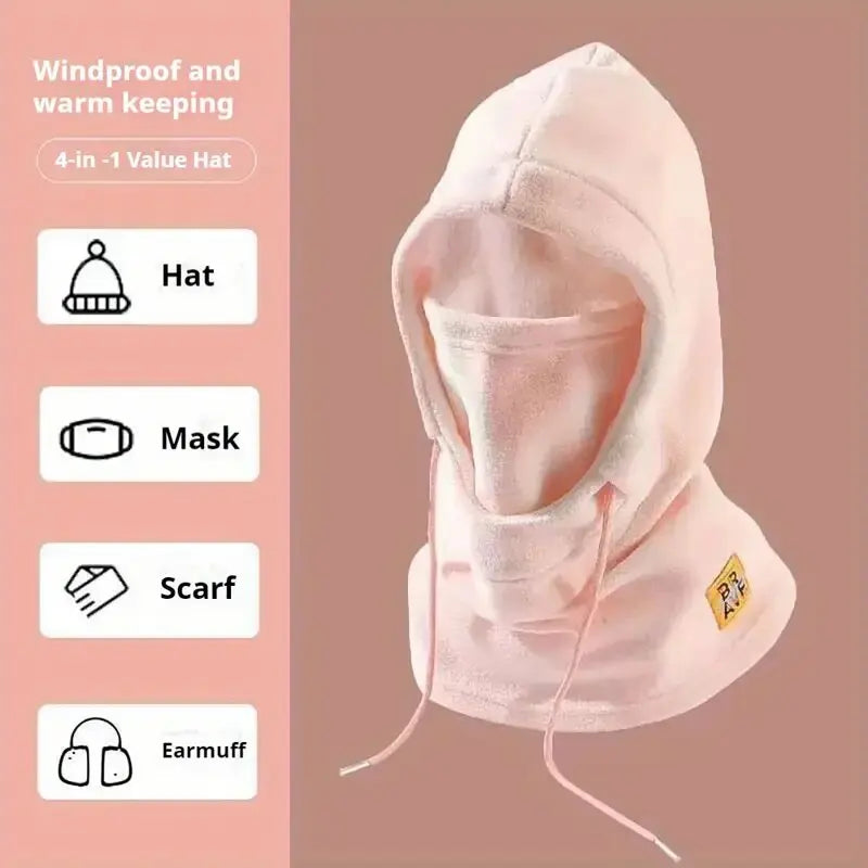 3-in-1 Winter Balaclava Hood with Face and Neck Cover