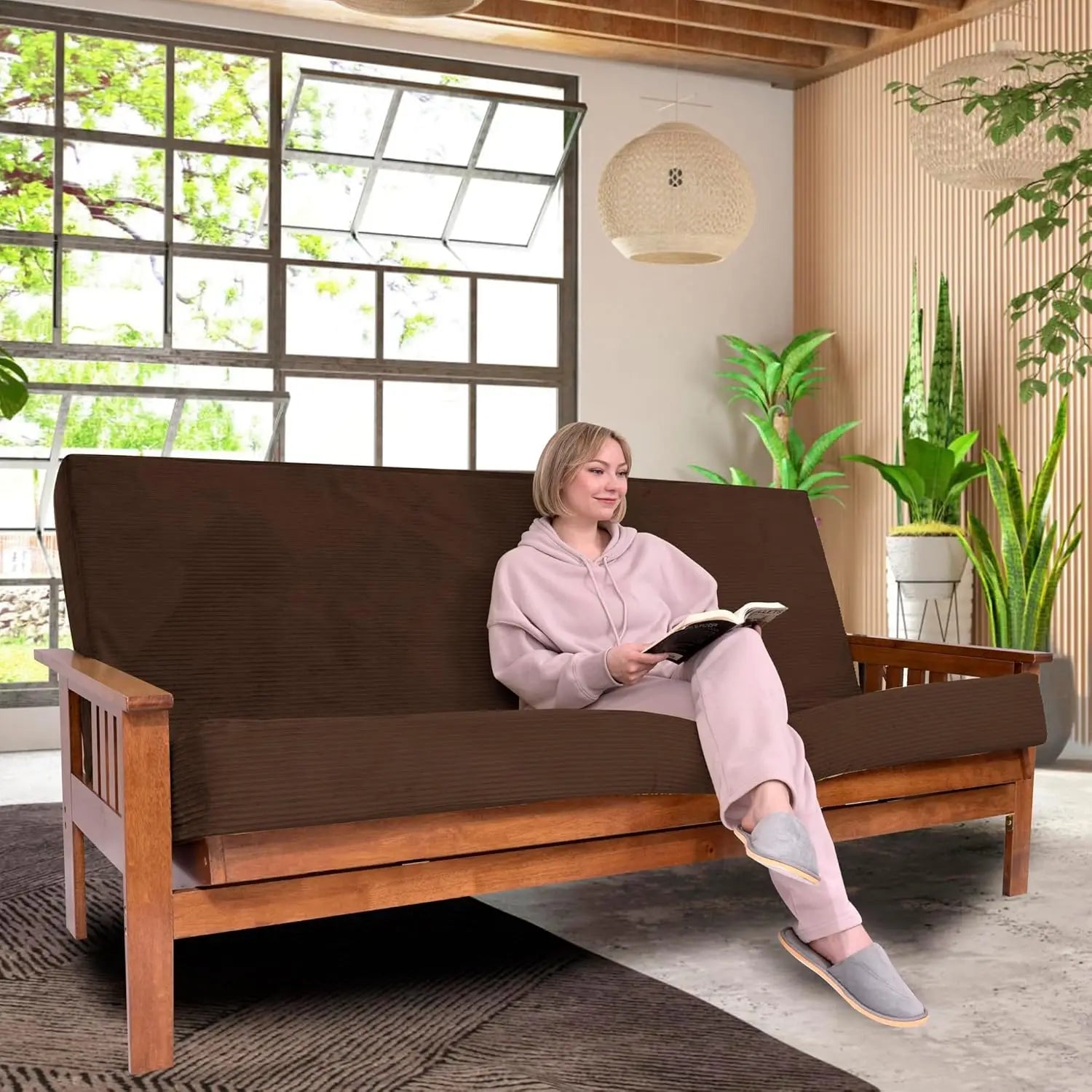 Firm or Soft — Your Choice — Double-Sided Memory Foam Futon Mattress | Foldout Couch Bed, Washable Cover, Twin to Queen