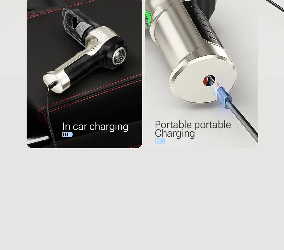 SZUK Cordless Car Vacuum Cleaner – Strong Suction Wireless Handheld Cleaning Machine