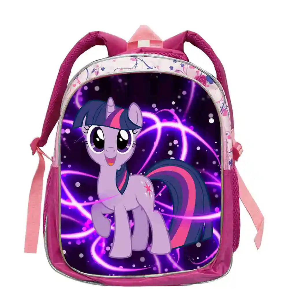My Little Pony Rainbow Equestria Leather Backpack – Kids Kindergarten School Bag