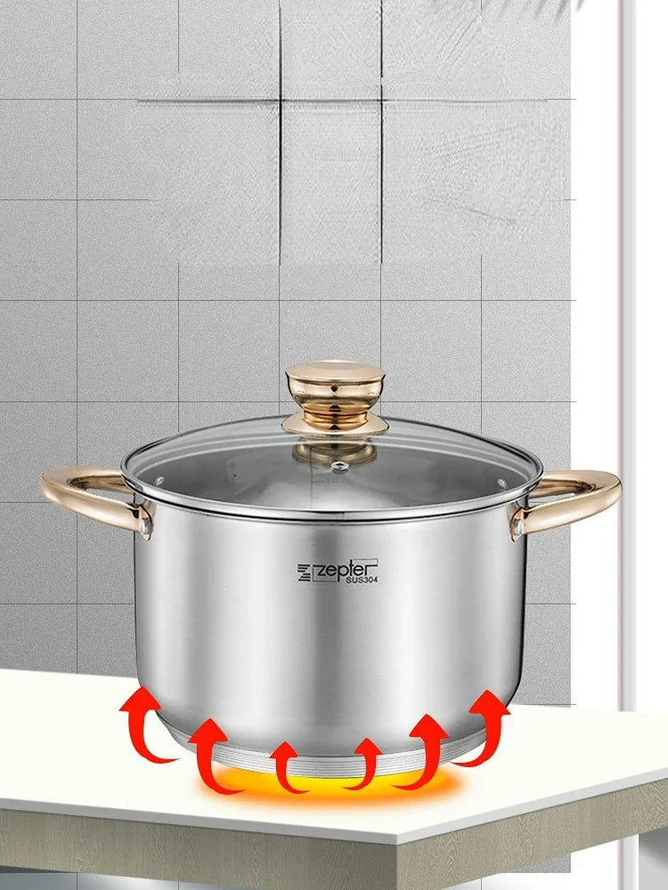 Stainless Steel Soup Pots – Induction & Steamer Options