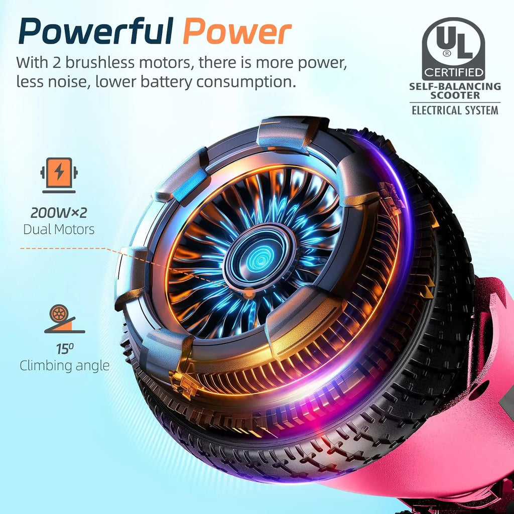 Self-Balancing Hoverboard Scooter – Bluetooth LED