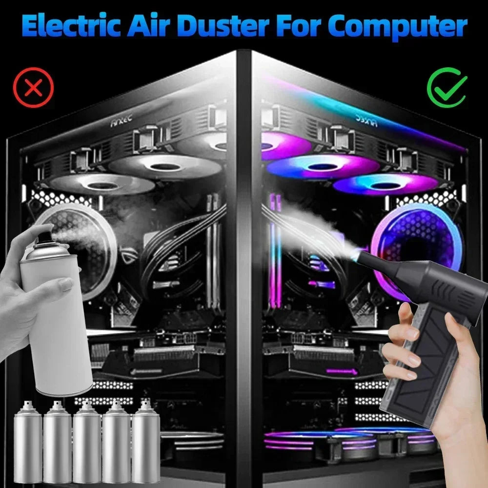 Turbofan 160000RPM Brushless Air Duster – High Power Jet Fan Variable Speed Handheld Dust Blower