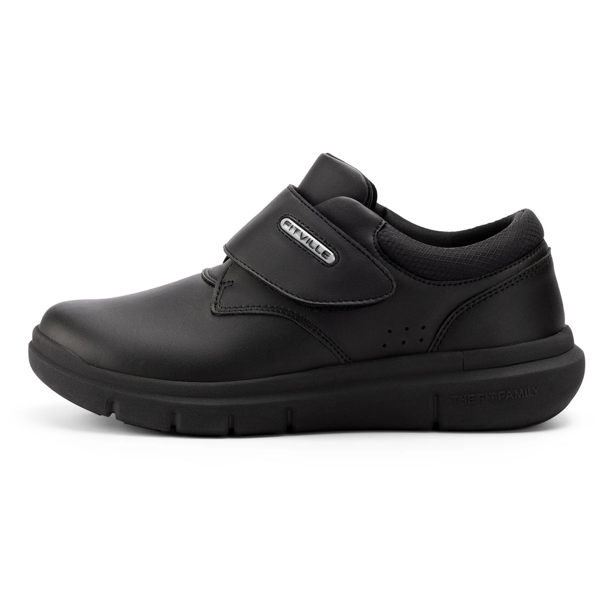 FitVille Men's Wide Diabetic Leather Shoes – Slip-On Orthopedic Footwear for Swollen Feet, Neuropathy & Foot Pain Relief