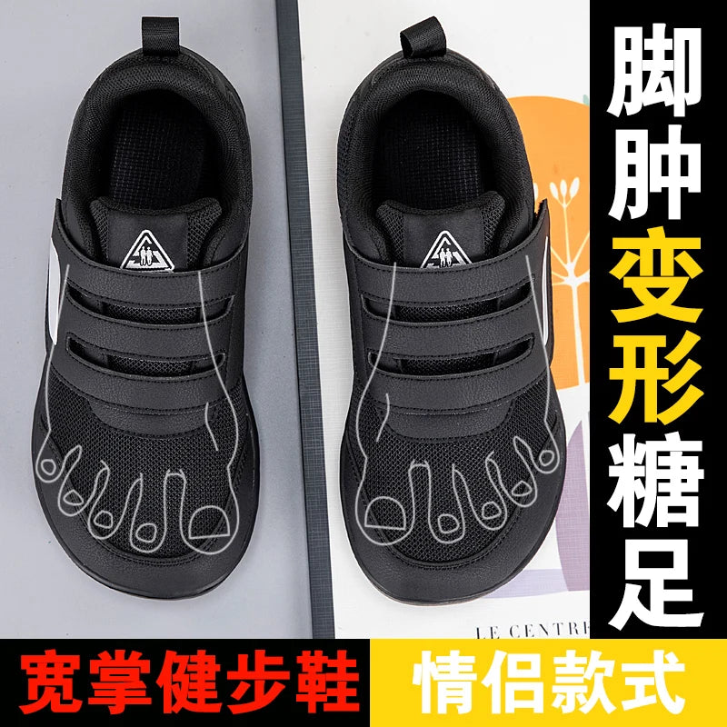 Men's & Women's Orthopedic Open Sandals – Adjustable Wide Diabetic Shoes for Swollen Feet, Hallux Valgus, Bunion & Thumb Eversion Relief