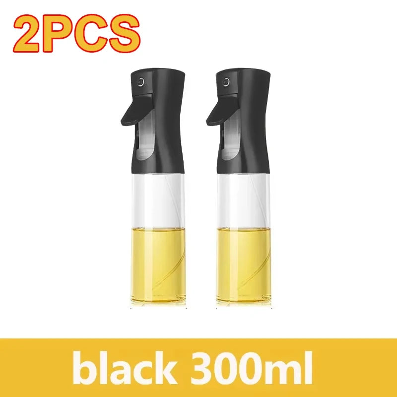 Oil Spray Bottle & Oil Brush — Dual-Use Misting Spray for Cooking & BBQ (200ml / 300ml / 500ml)