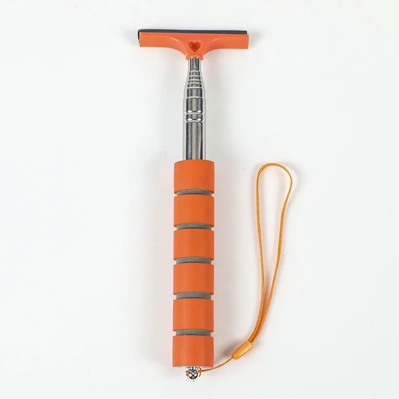 Telescopic Car Rearview Mirror Wiper & Window Cleaning Brush – 21–98cm, 5 Colors