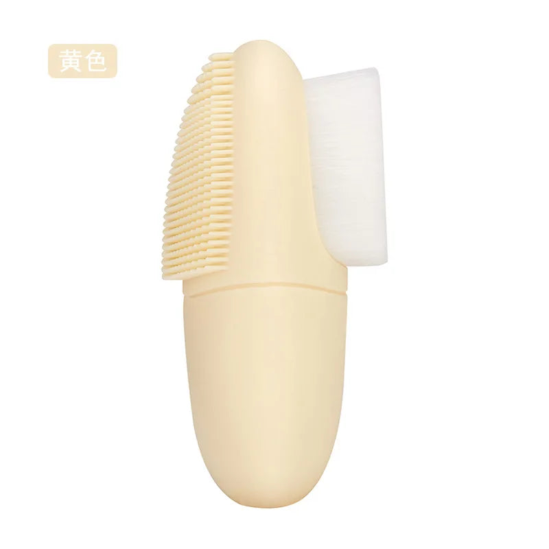 Double-Sided Silicone Facial Cleansing Brush – Manual Deep Pore Cleanser & Gentle Exfoliator
