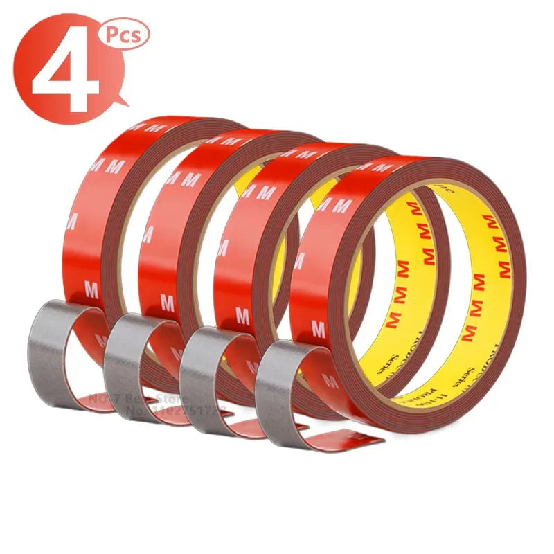 Stick It. Leave It. Forever. — iLMH Extra Strong Acrylic Foam Double Sided Tape | 3m, Waterproof, High Viscosity, 7 Widths, 1–4 Roll Pack