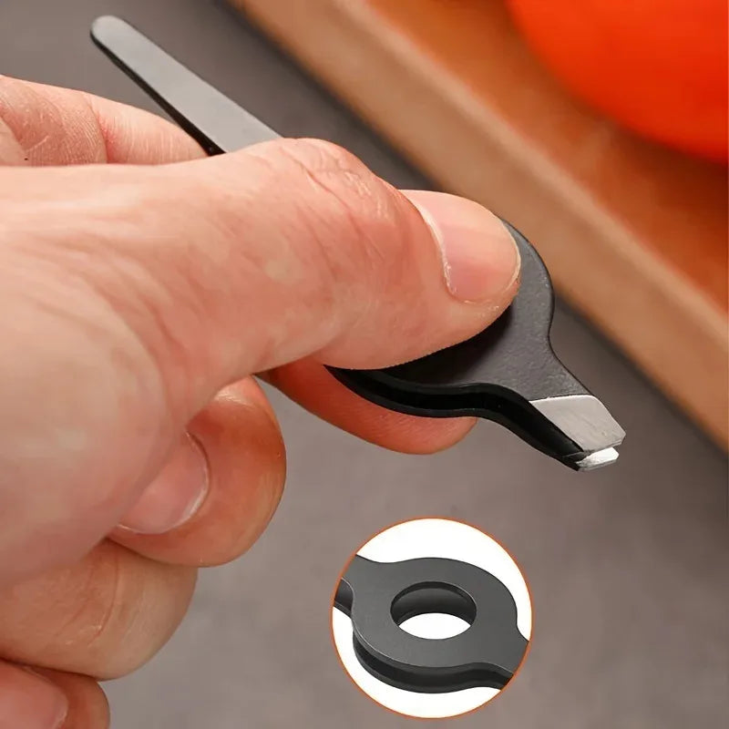 Slant Tip Eyebrow Hair Remover Tweezer — Hollow Handle