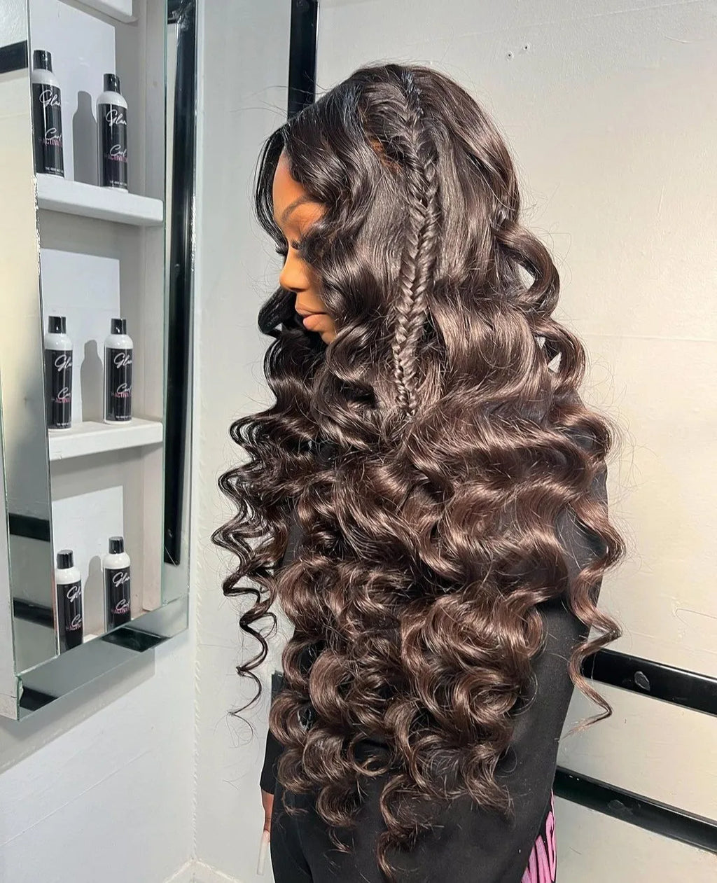 40 Inch Loose Deep Wave Lace Front Human Hair Wig Brazilian Nature Wave Curly Wigs Human Hair 13x6 HD Lace Frontal Wig For Women