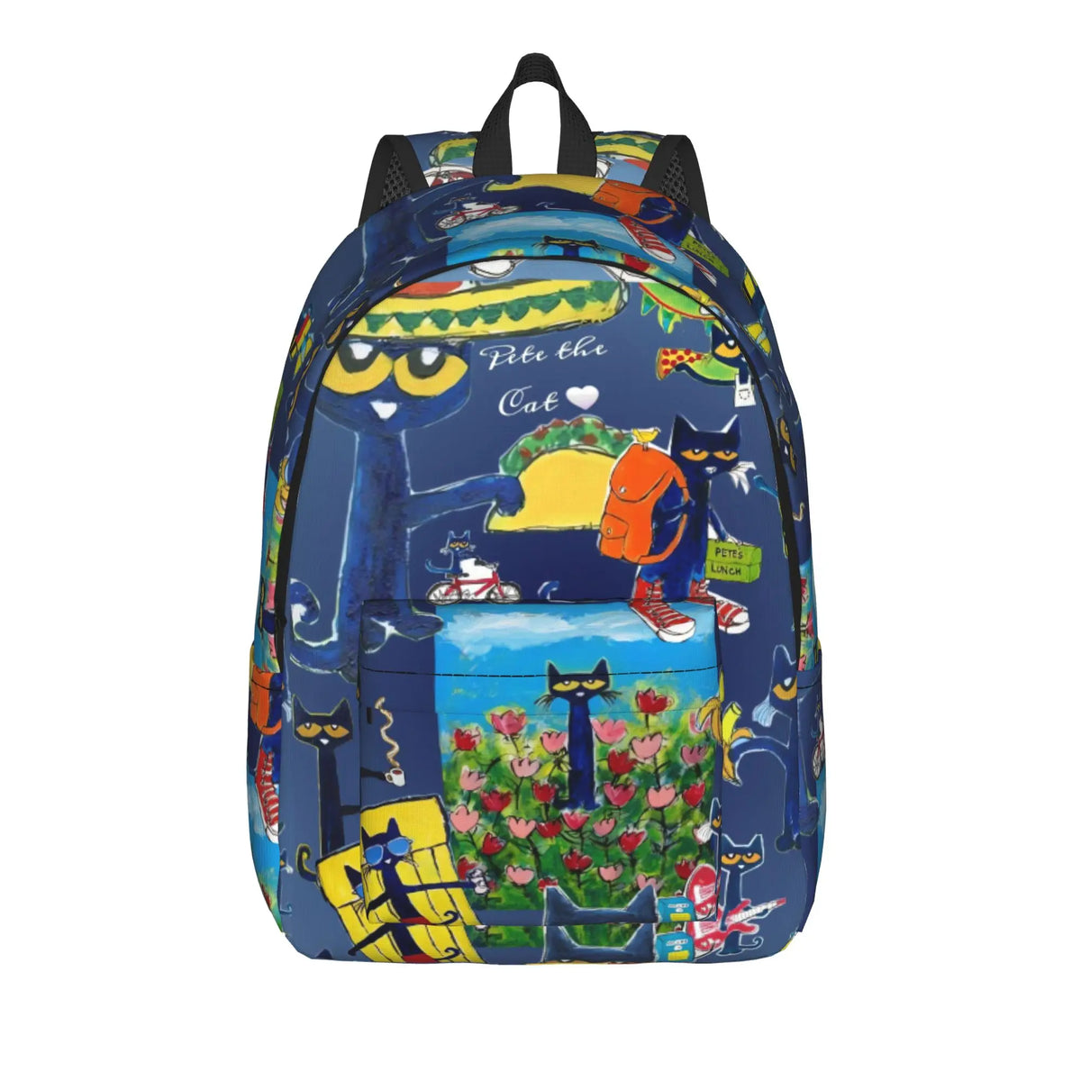 Pete the Cat Backpack – Casual Polyester Rucksack
