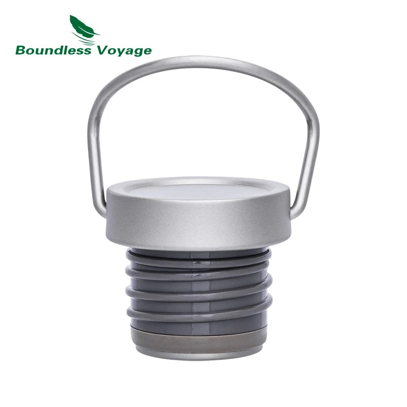 Boundless Voyage TA1 Pure Titanium Wide-Mouth Water Bottle – Ultralight Sport Bottle for Camping, Hiking & Travel