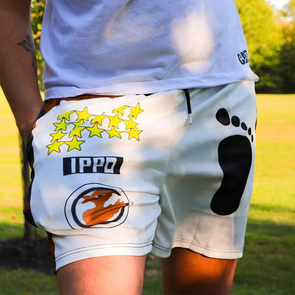 Anime Print Quick-Dry Sport Shorts — Graphic Athletic Shorts