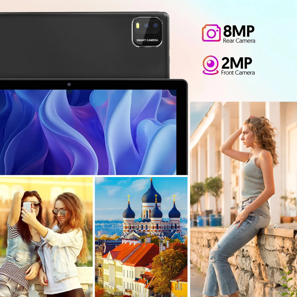 BAKEN 10.1" Android 16 Tablet – 12GB RAM, 64GB, Wi-Fi 6, 6000mAh
