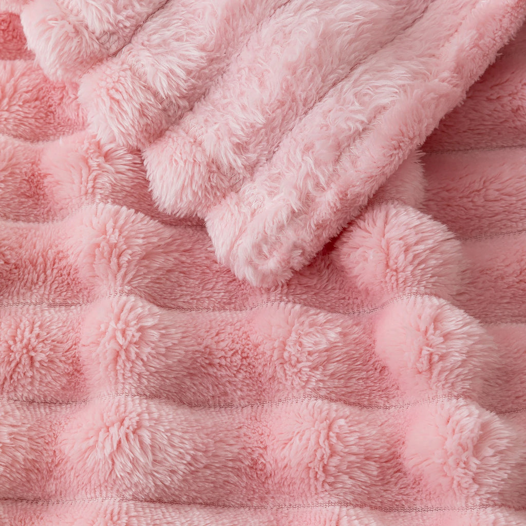 Soft Flannel Blanket – Warm Nap Throw in Multiple Colors, Christmas Gift Blanket