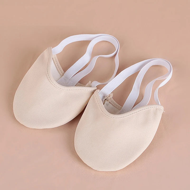 Rhythmic Gymnastics Half-Sole Toe Shoes — Elastic Knit