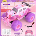1:16 Pink Remote Control Car 2.4G_Hz Spray Music Light DIY Sticker Racing Car 1:18 Climbing Off-road Toy Car Kids Festival Gifts