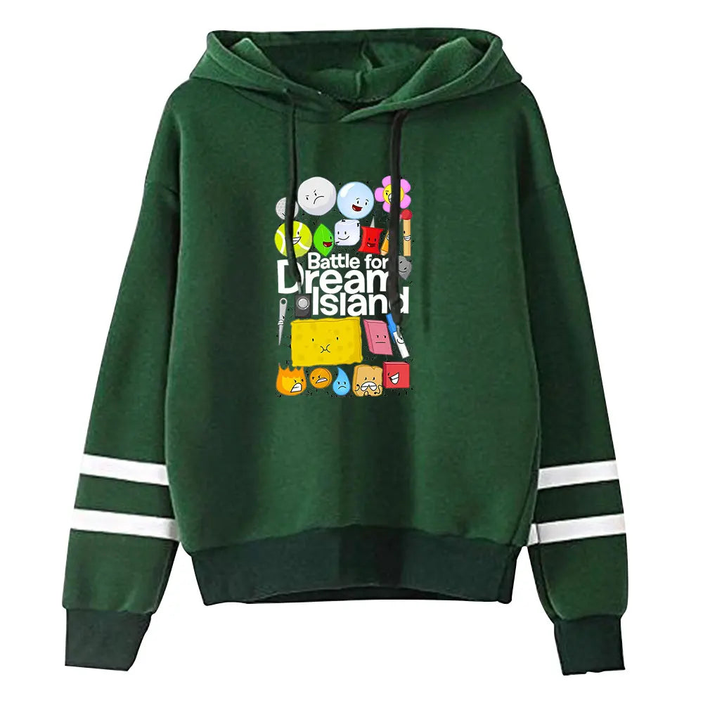 BFDI Battle for Dream Island Pullover Hoodie — Jacknjellify Fan Merch Sweatshirt