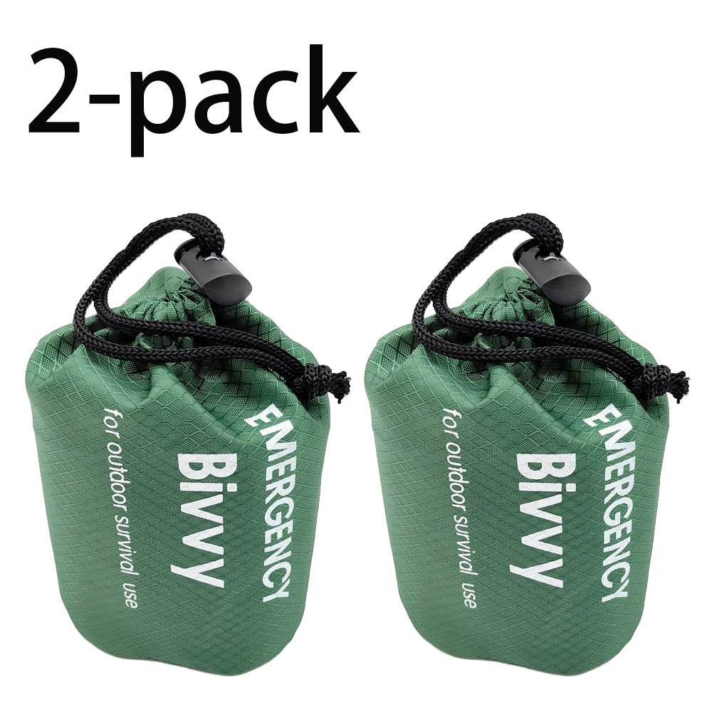 Emergency Mylar Survival Sleeping Bag – Thermal Bivy Sack, Lightweight Waterproof Shelter for Camping & Hiking