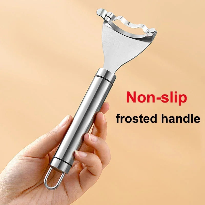 Stainless Steel Corn Peeler – Serrated Kernel Stripper