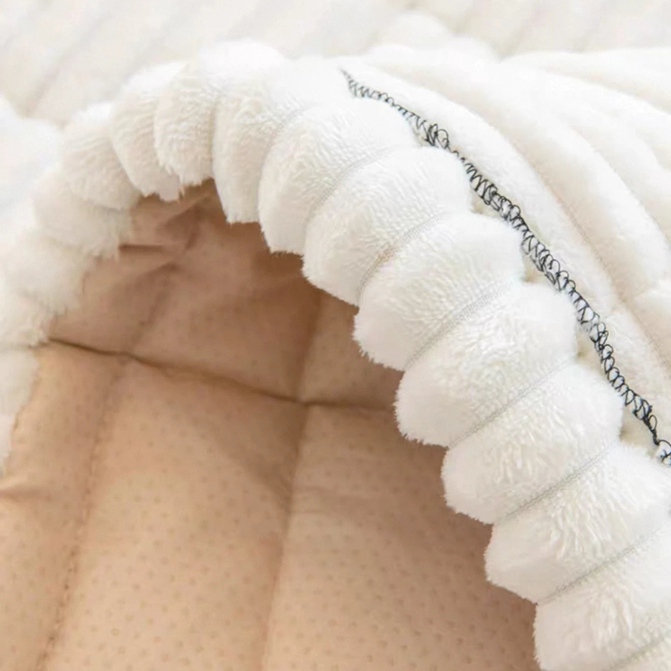 Quilted Stripe Flannel Sofa Pad – Thickened Winter Sofa Cover, Slipcover & Multiuse Sofa Towel