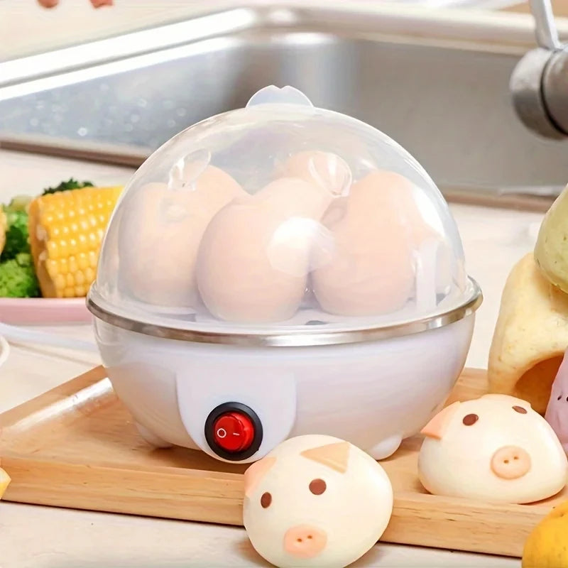 7-Egg Electric Egg Cooker – Auto Power Off, Steamed & Boiled Eggs Breakfast Maker