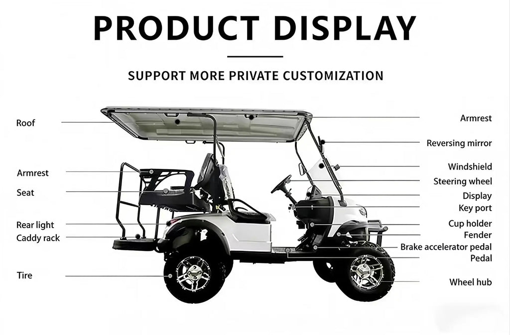 Airo The Most Popular 8-seater Electric Golf Carts in the United States, 6+2-seater Sightseeing Carts, and 8-seater Golf Carts