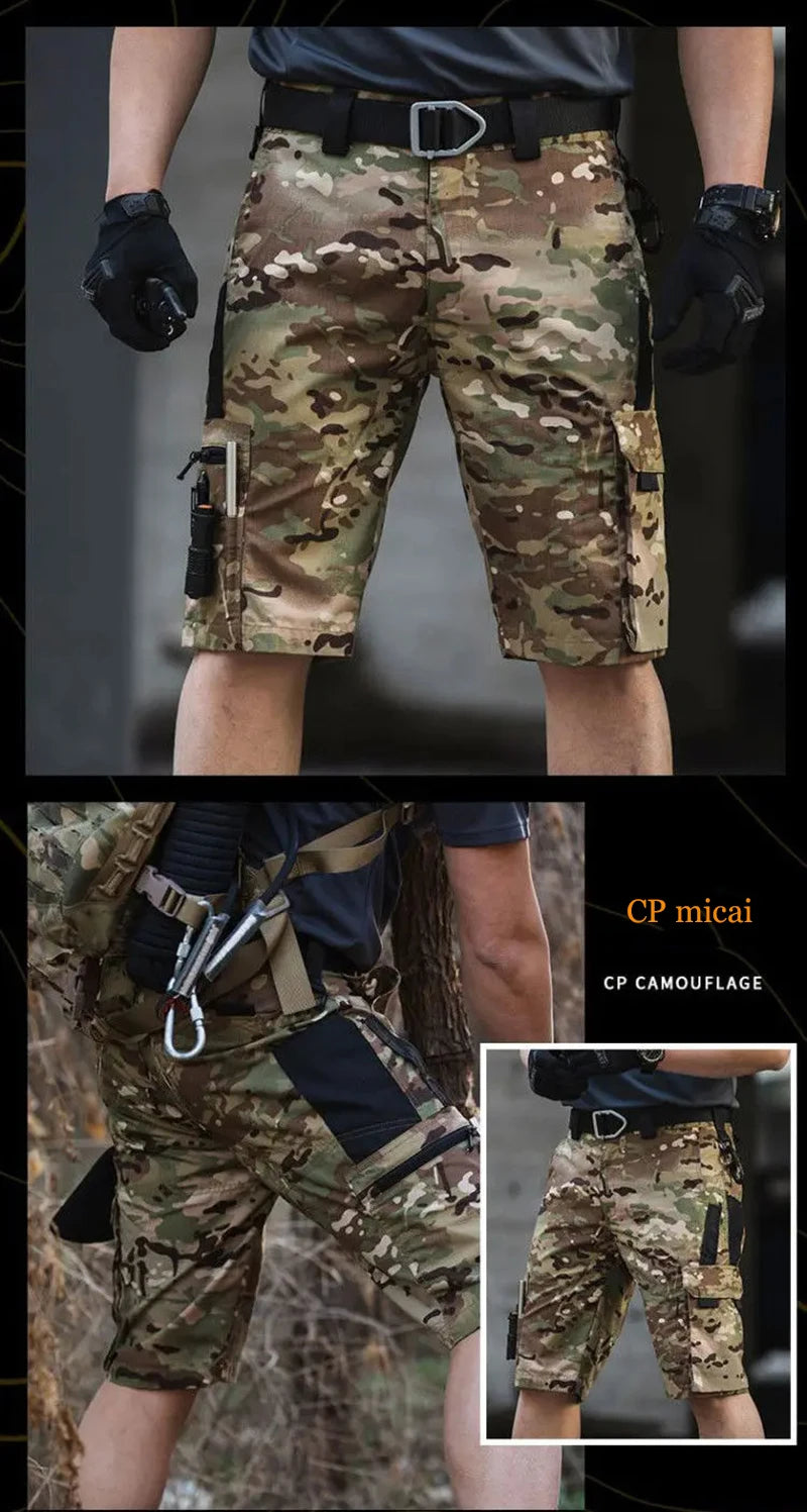 Men's Tactical Cargo Shorts with Pockets