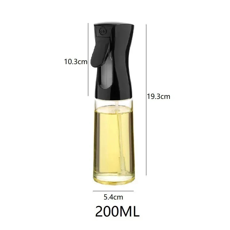 Spray Less. Cook Better. — Reusable Oil Mist Spray Bottle | Food Grade, Olive Oil & Vinegar Dispenser, 200/300/500ml, Black & White