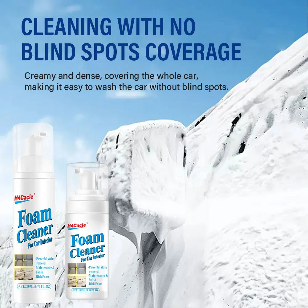Heavy-Duty Foam Cleaner Spray – Multi-Surface Degreaser for Car Interiors, Home & Kitchen, 100ml or 200ml