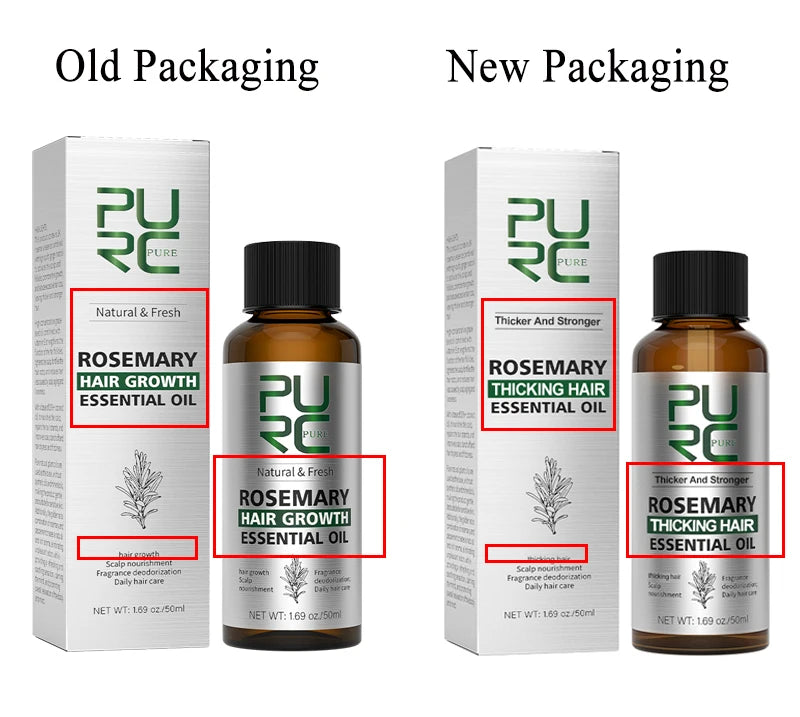 PURC Rosemary Oil Hair Treatment Ginger Hair Care Products for Men Women Smoothing Anti-Frizz Hair Care