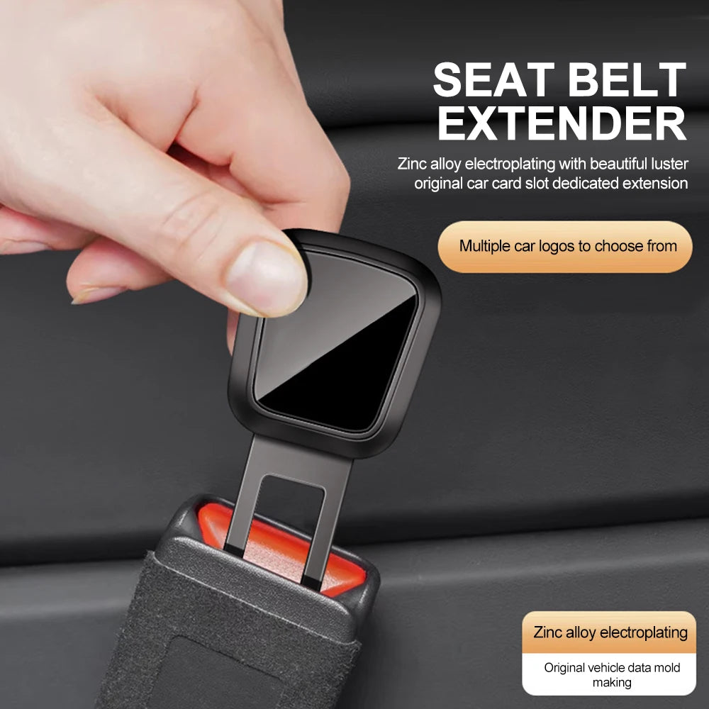 Car Seat Belt Buckle Extender Clip — 2 Pack