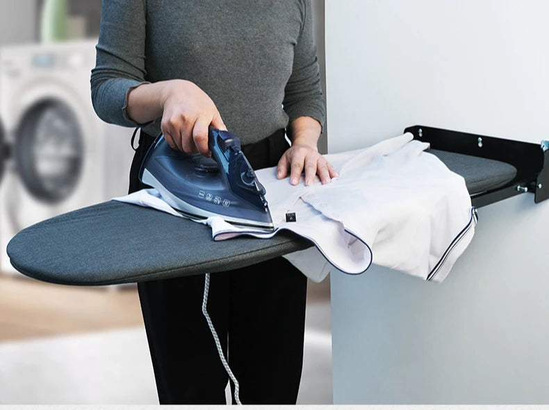 Wall-Mounted Foldable Ironing Board — Space-Saving Metal Press Board