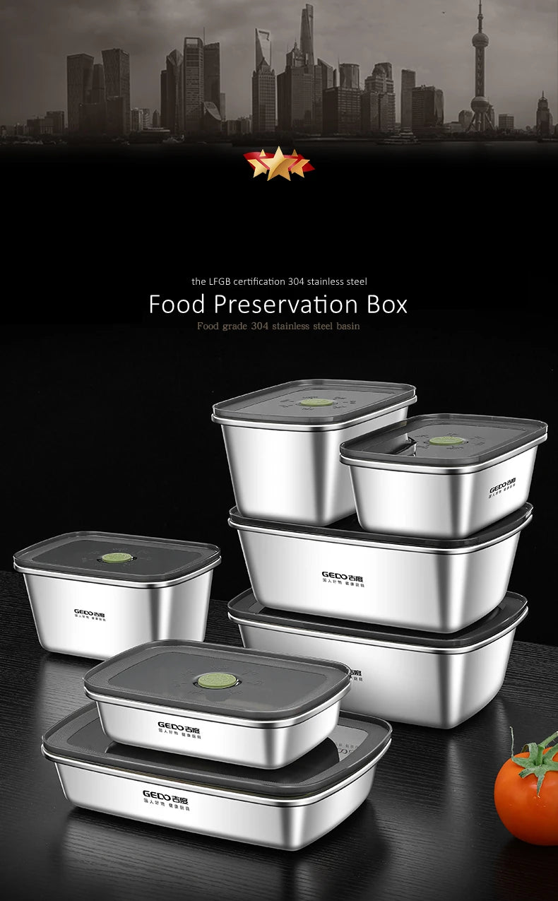 Stainless Steel Food Storage Container – Silicone Seal