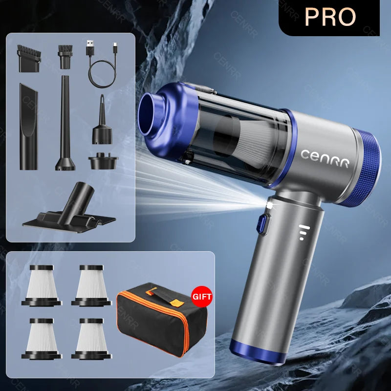 Cordless Car Vacuum & Blower – MAX Black & PRO Silver