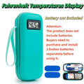 Insulin Cooler Travel Case with Temperature Display – Refrigerated Medicine Cooling Bag with Ice Pack & Diabetic Organizer