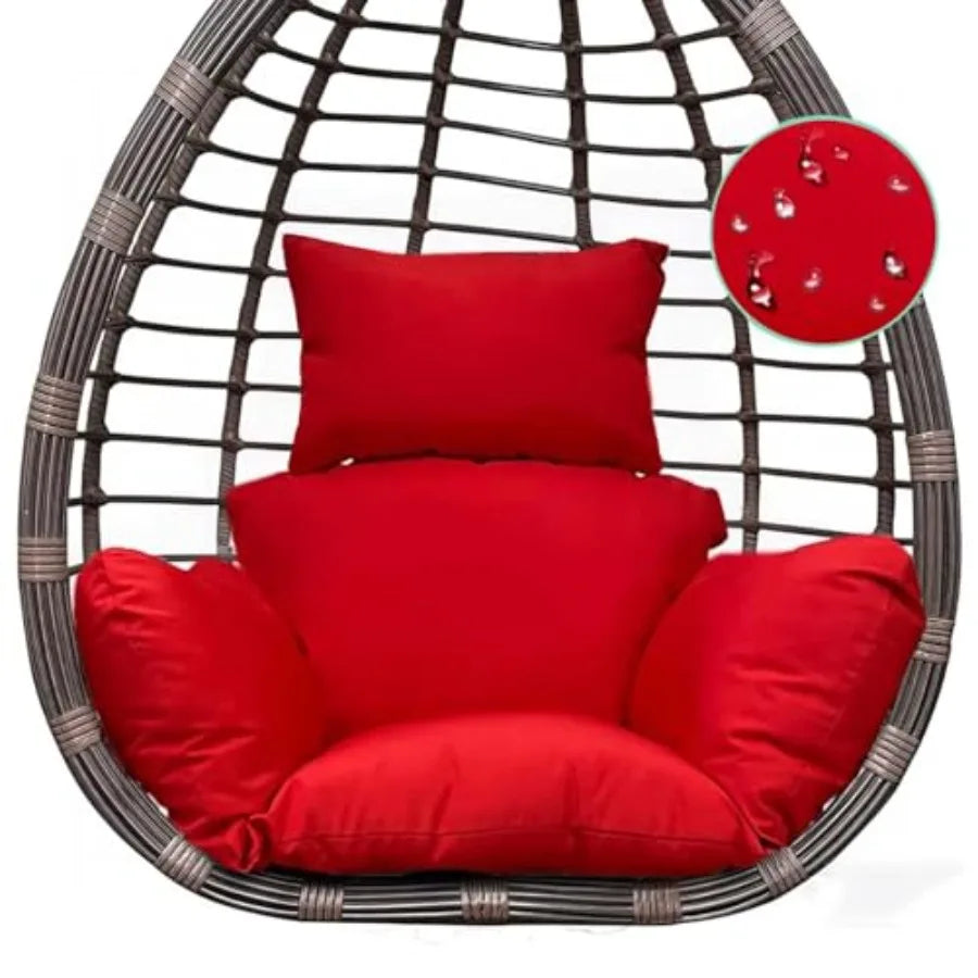 Egg Chair Cushion — Thick Hanging Chair Seat Pad for Indoor & Outdoor Use