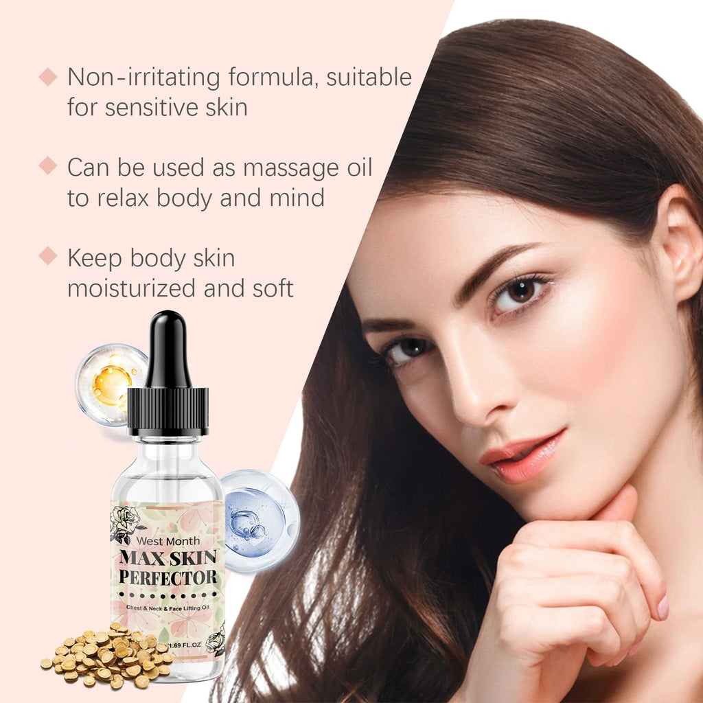 Chest Neck & Face Lifting Oil — Deep Nourishing Moisturizing Radiance Boost Skincare