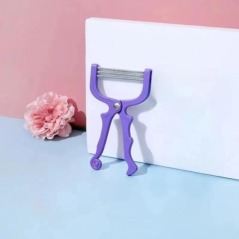 Facial Hair Removal Spring Device – Handheld Lip, Eyebrow & Face Hair Remover for Women
