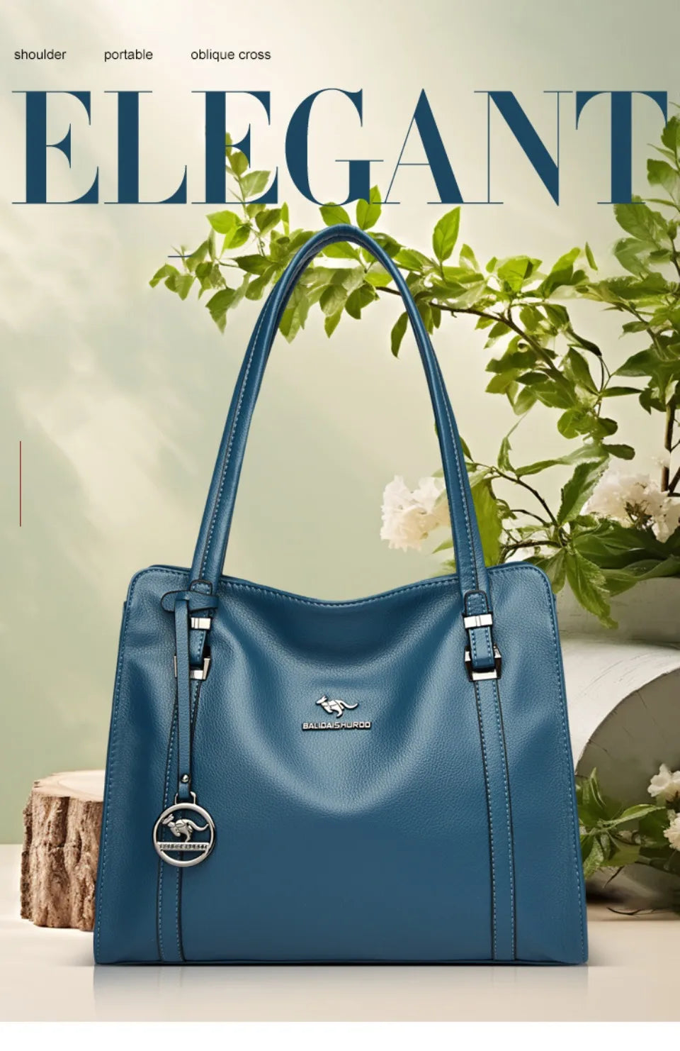 Luxury Soft PU Leather Tote Bag – Large Capacity Sequin Crossbody Shoulder Bag for Women
