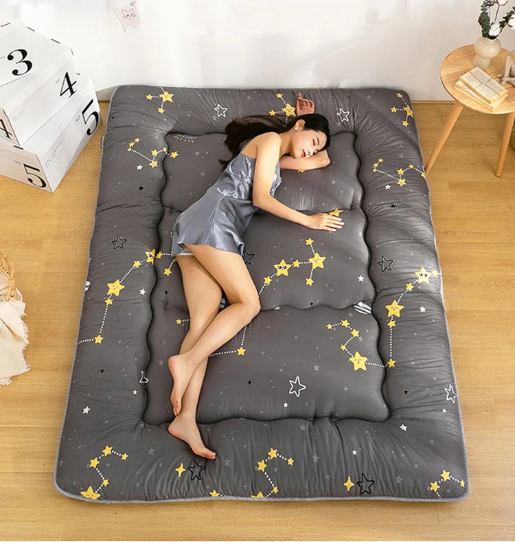 Japanese Thickened Tatami Floor Mattress – Foldable Lazy Bedroom Sleeping Pad, Multiple Sizes