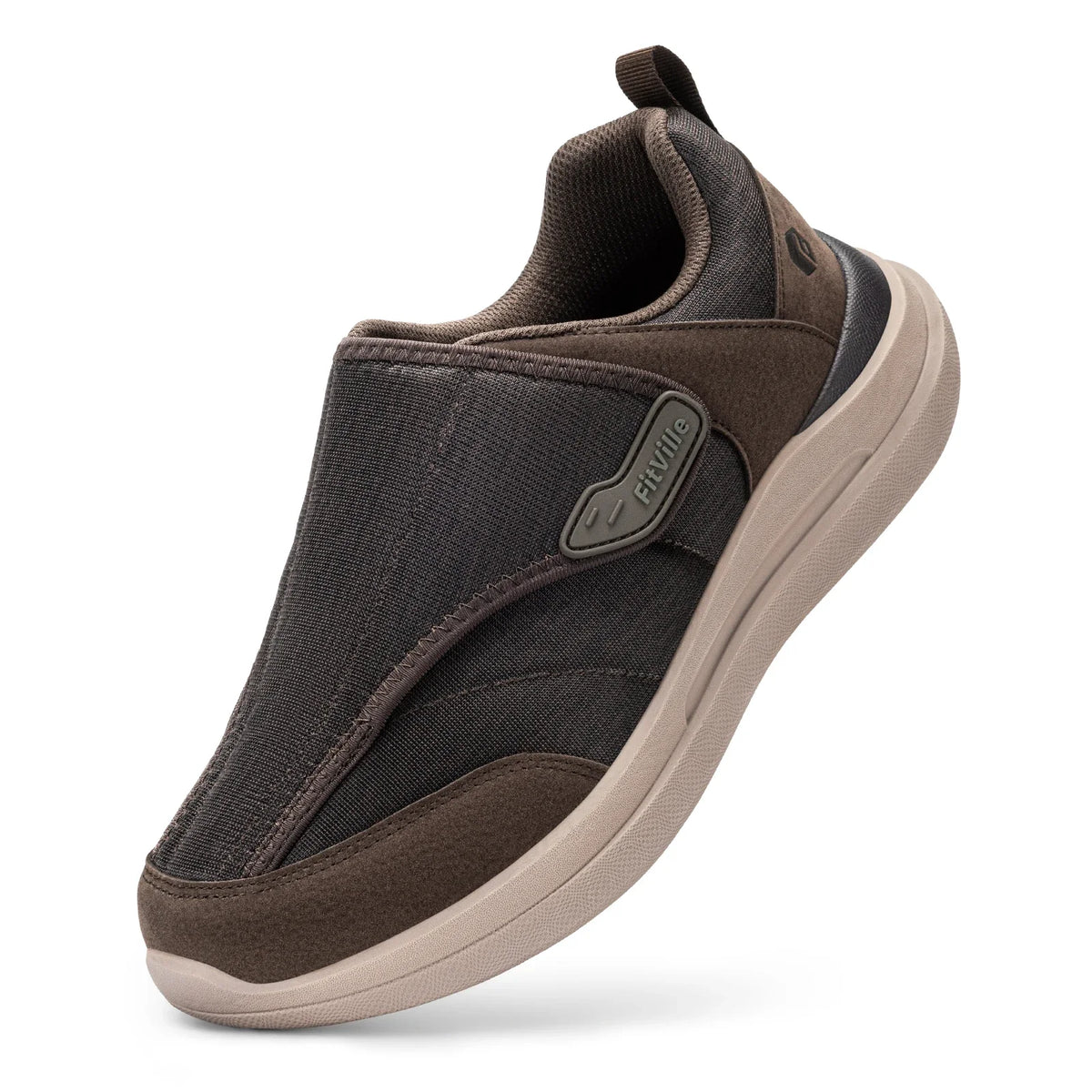 Men's Extra Wide Diabetic Slip-On Shoes – Orthopedic Casual Footwear for Elderly Foot Pain Relief, Neuropathy & Swollen Feet