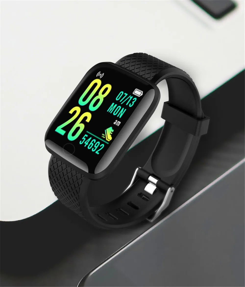 Track Every Move. Every Day. — Y68 & 116Plus Smartwatch | Fitness Tracker, Heart Rate Monitor, Sleep Tracker, Message Alerts, Android & iOS, 9 Colors