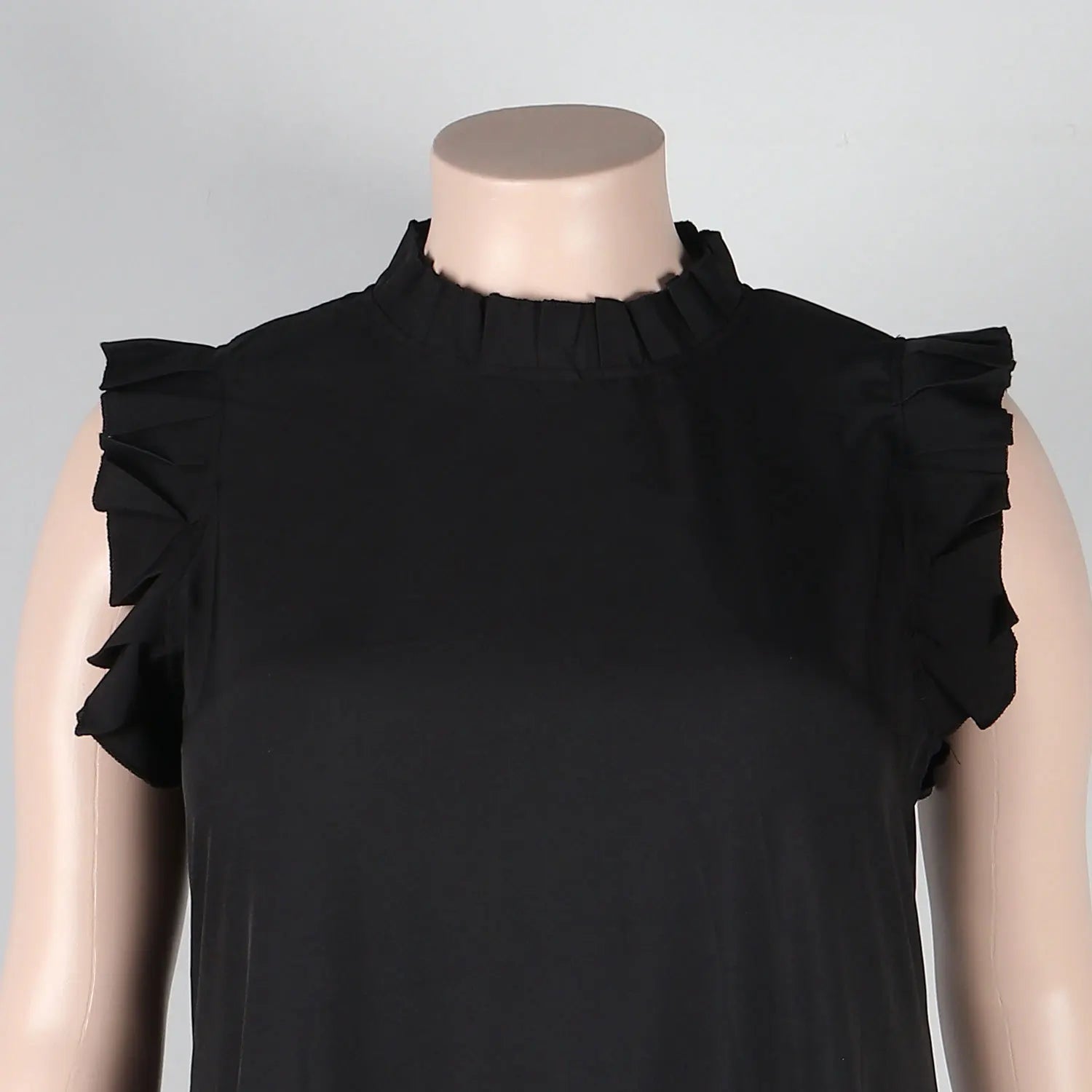 Sleeveless Ruffles A-Line Loose Elegant Maxi Dress — Casual Splice Sexy Long Dress
