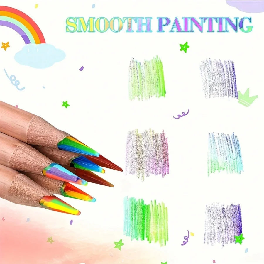 Rainbow Drawing Pencils in 6, 12 or 24 Packs