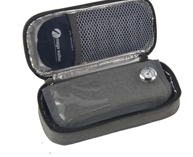 MegaWalke Insulin Cooler Bag – Portable Insulated Diabetic Travel Case with Aluminum Foil Lining