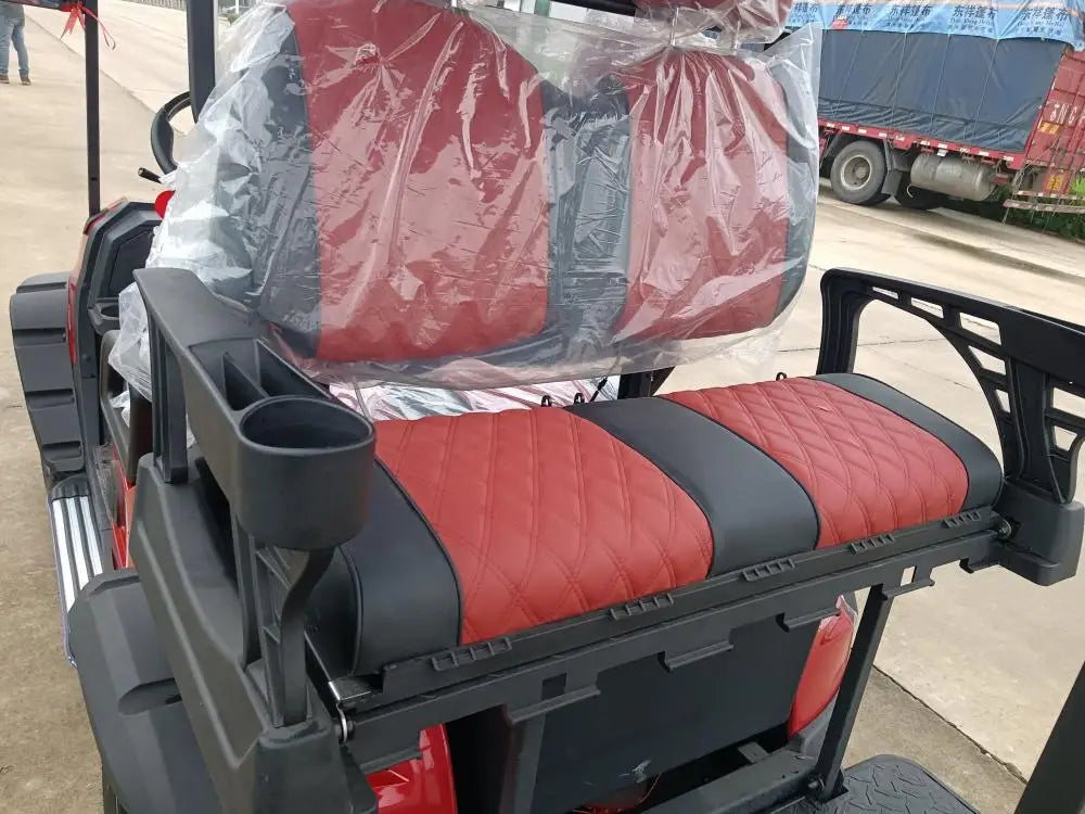 Grey Electric Golf Cart — 4 Seater 48V/60V/72V 5KW Street Legal Hunting Cart