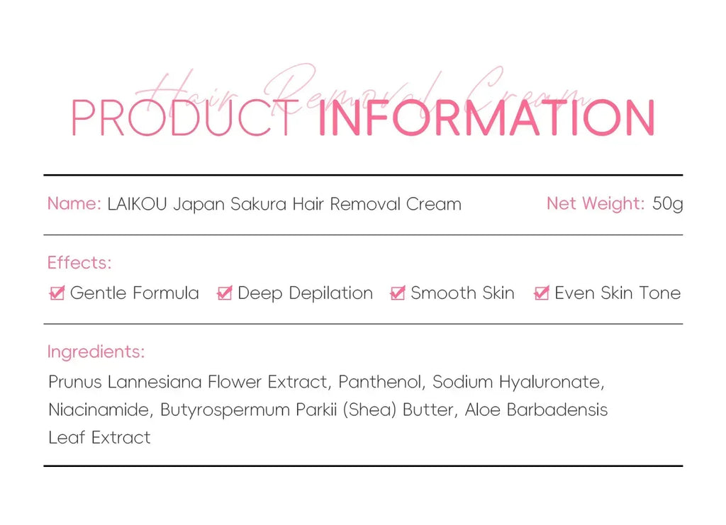 LAIKOU Hair Removal Cream For Men Women Body Intimate Areas Skin Care Moisturizing 50g